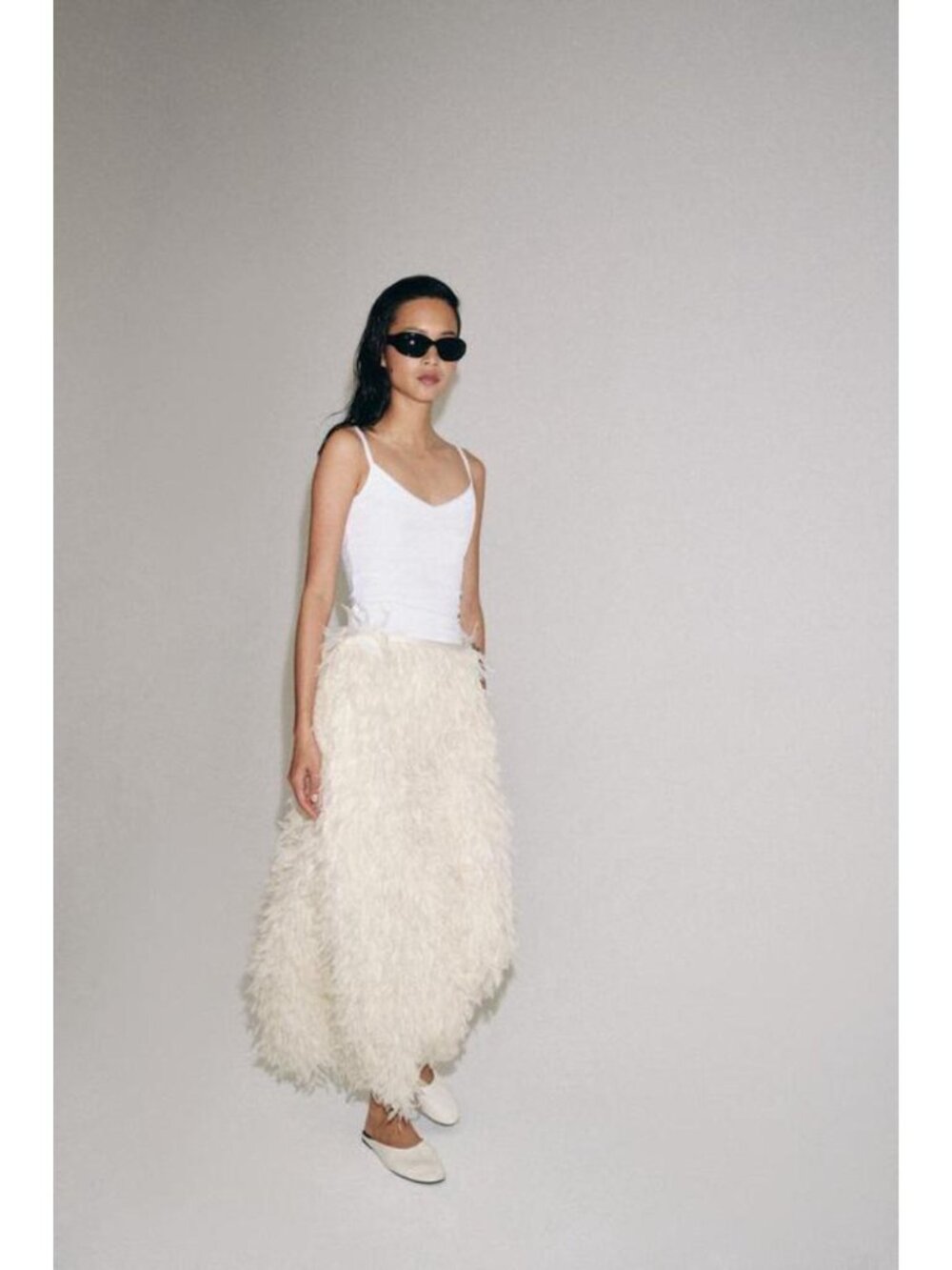 ZARA FEATHER SKIRT ZW COLLECTION LIMITED EDITION